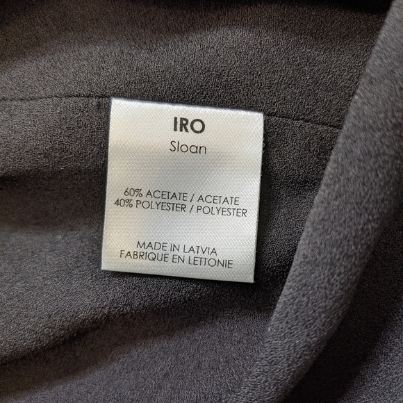 IRO Sloan black midi dress sleeveless - Picture 4 of 9